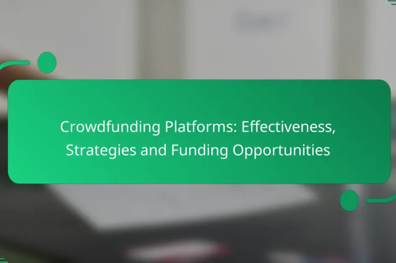 Crowdfunding Platforms: Effectiveness, Strategies and Funding Opportunities